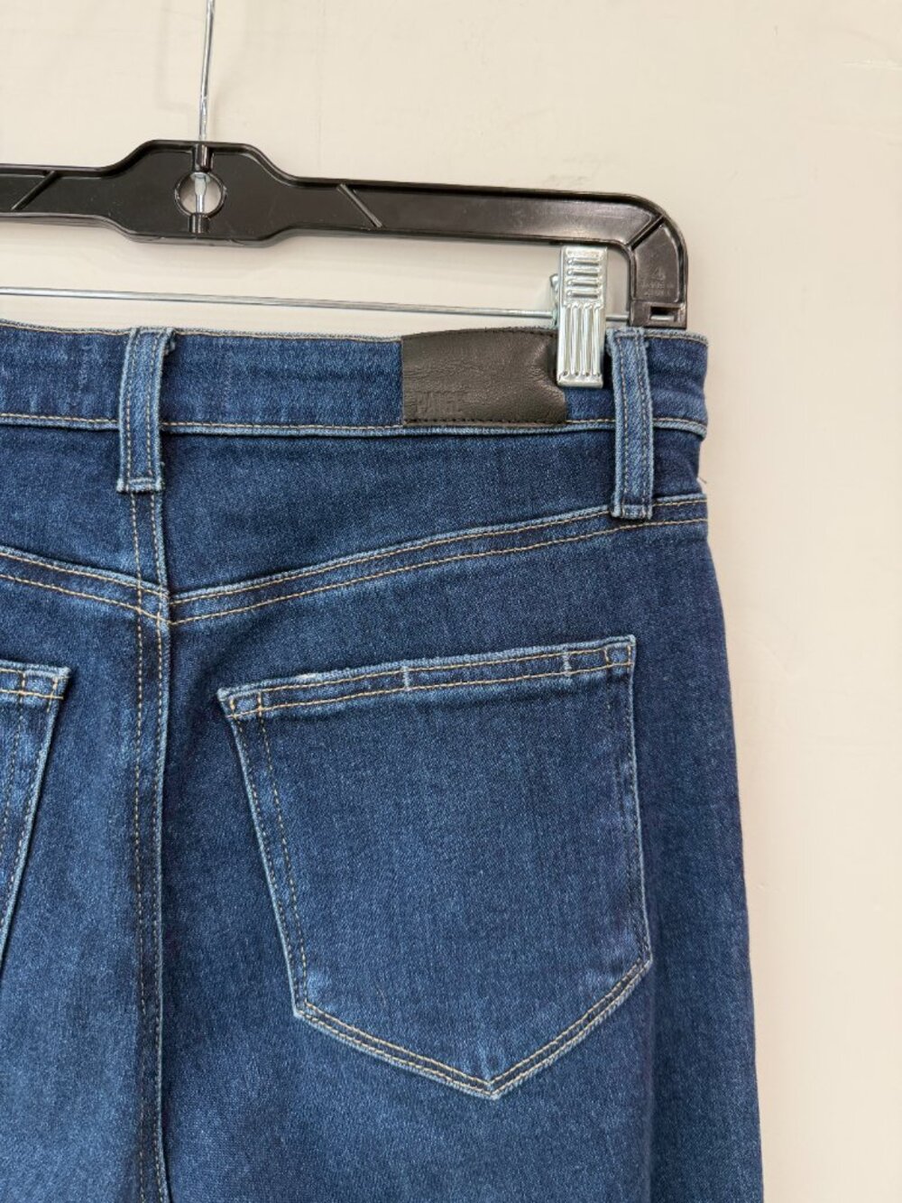 $249 NWT Paige Blue Marciella Marlow Skimmer Flare Denim Jean Pants 27/28.5" - Picture 5 of 9